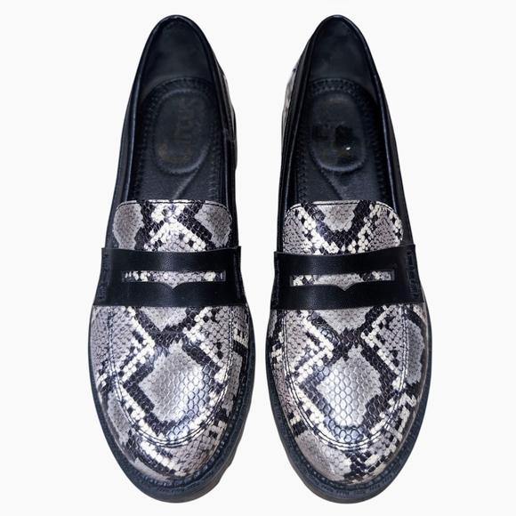 Sam Edelman Circus Desmond Python Print Lug Sole Loafers Women's Size 7.5 - Picture 2 of 8